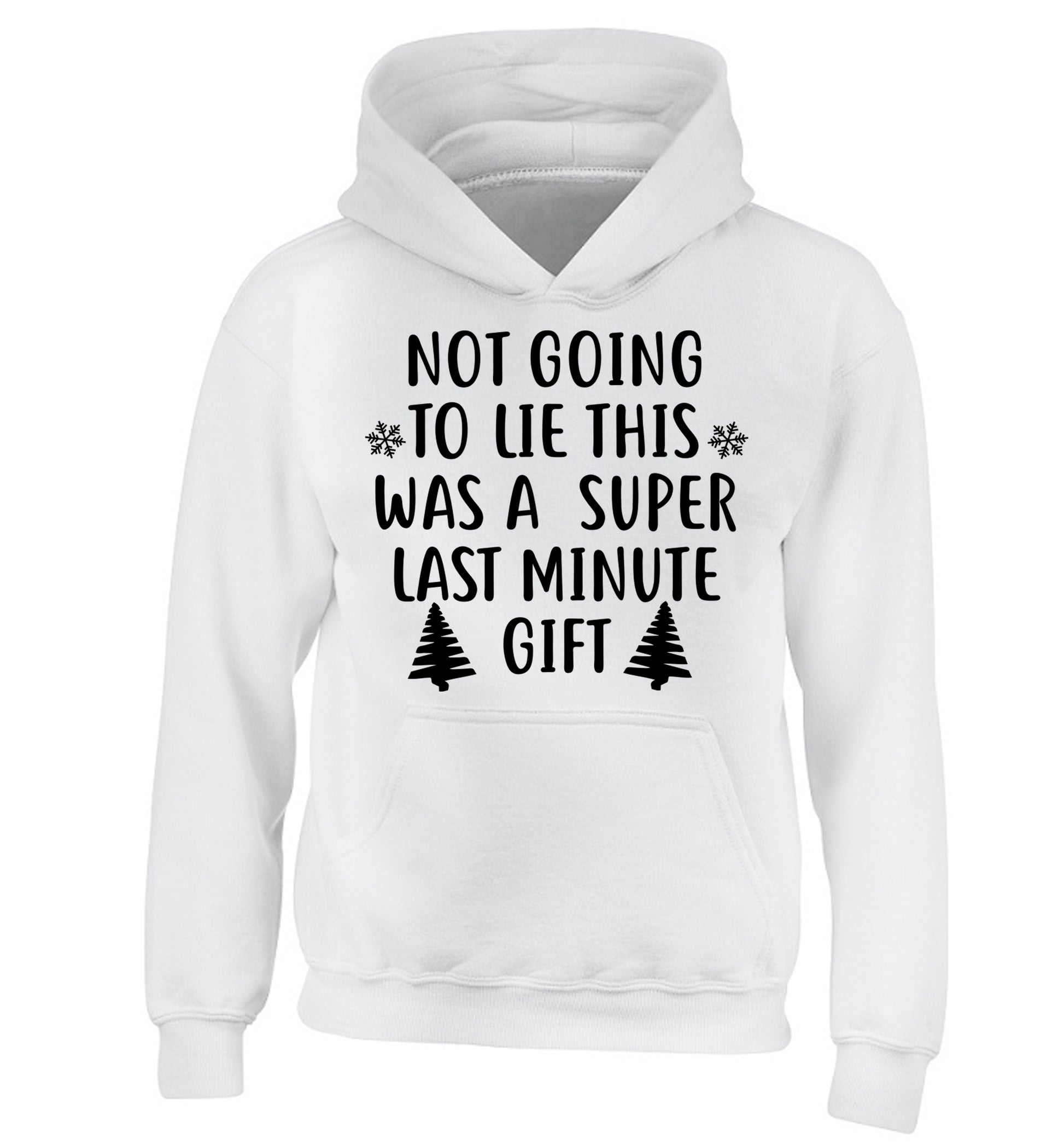 Not going to lie this was a super last minute gift children's white hoodie 12-13 Years