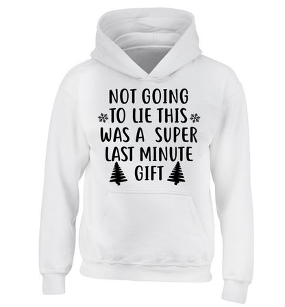 Not going to lie this was a super last minute gift children's white hoodie 12-13 Years