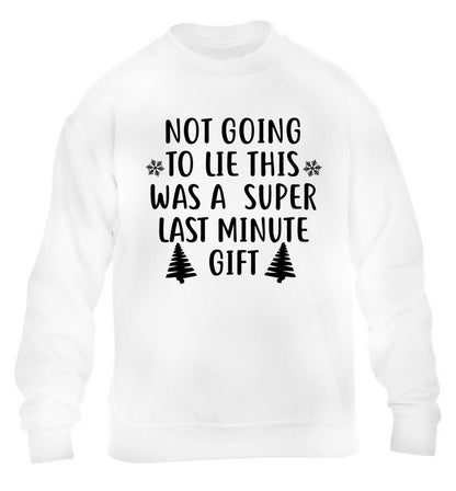 Not going to lie this was a super last minute gift children's white sweater 12-13 Years