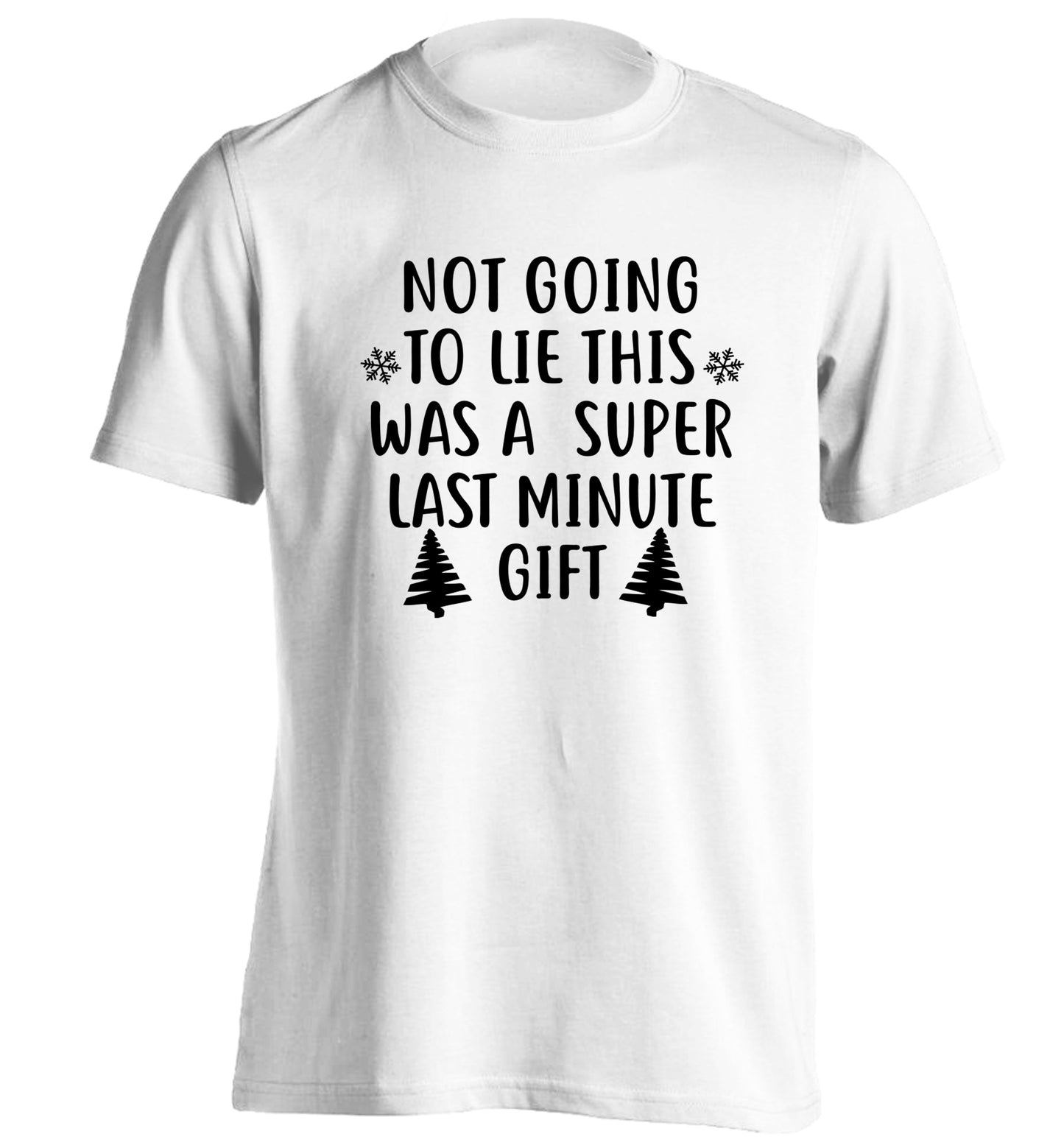 Not going to lie this was a super last minute gift adults unisex white Tshirt 2XL