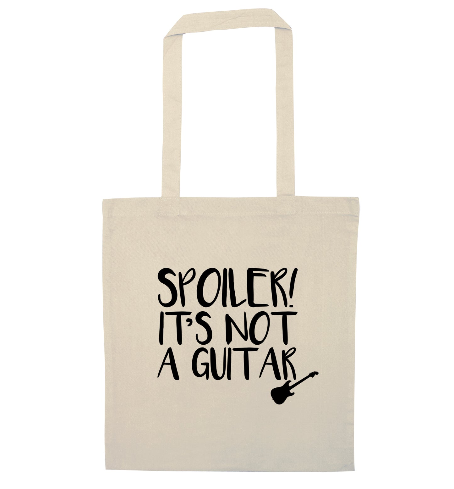 Spoiler it's not a guitar natural tote bag