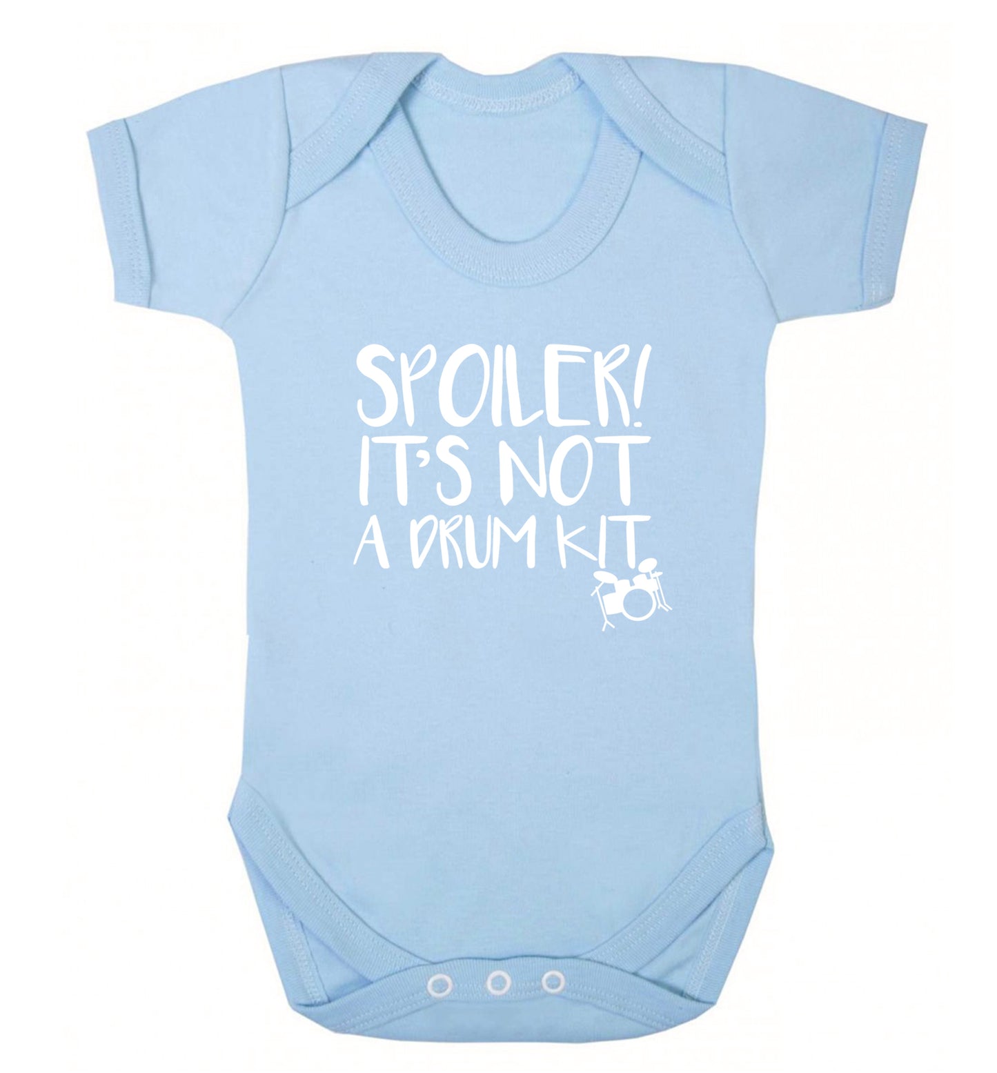 Spoiler it's not a drum kit Baby Vest pale blue 18-24 months
