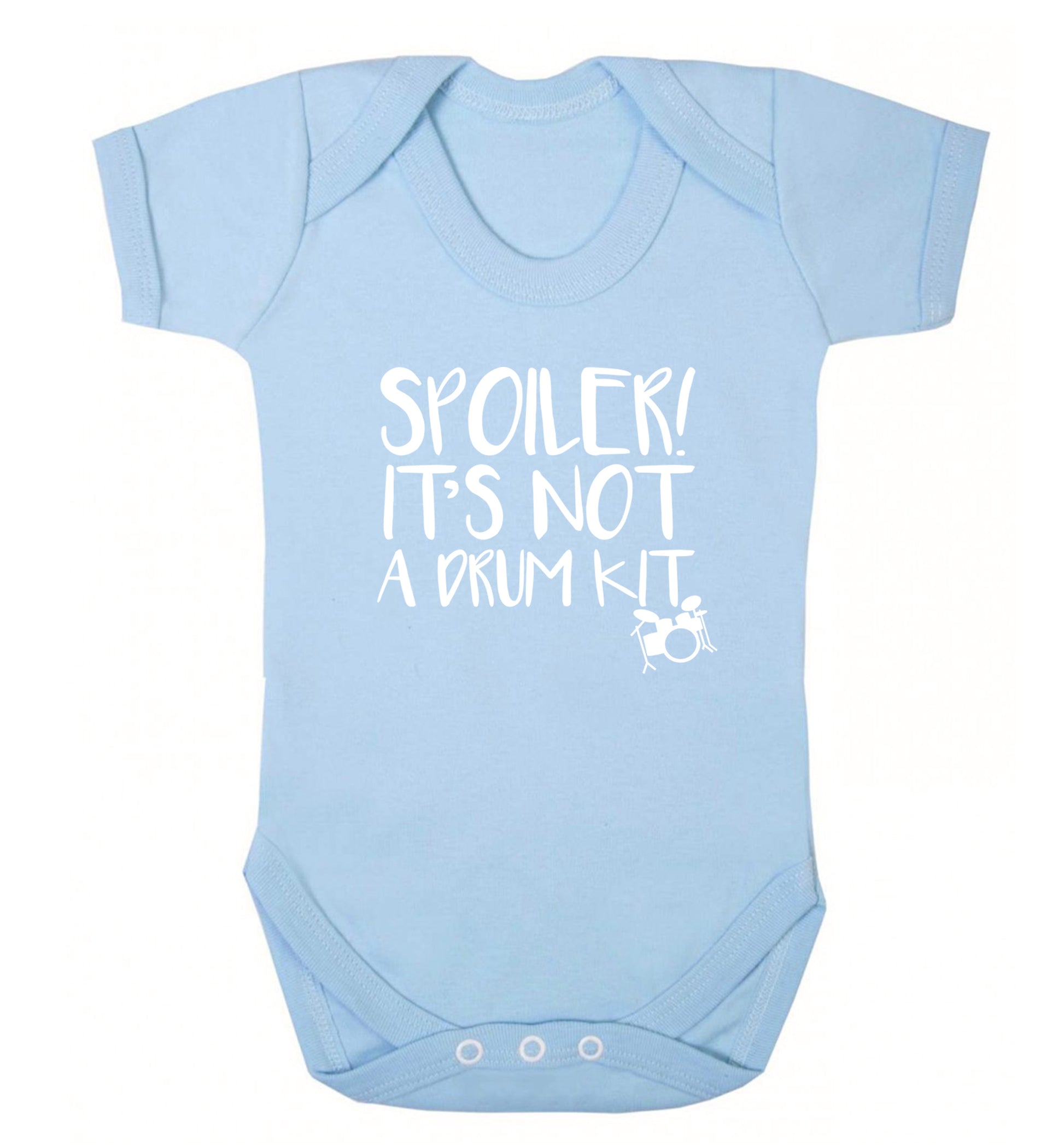 Spoiler it's not a drum kit Baby Vest pale blue 18-24 months