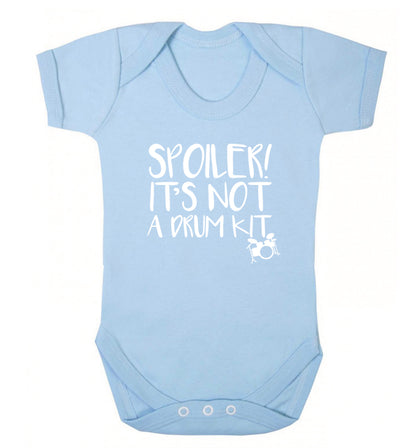 Spoiler it's not a drum kit Baby Vest pale blue 18-24 months