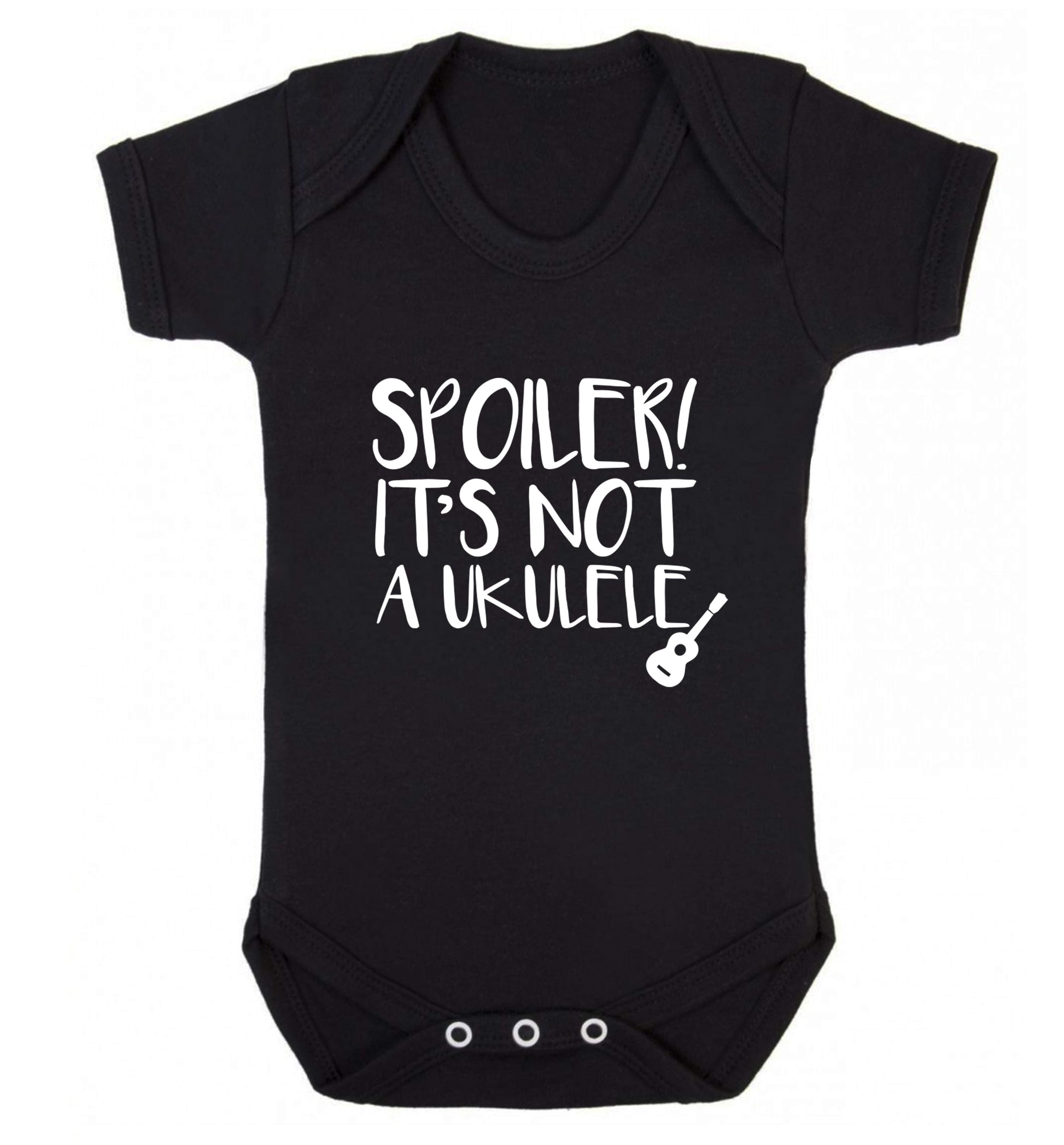 Spoiler it's not a ukulele Baby Vest black 18-24 months