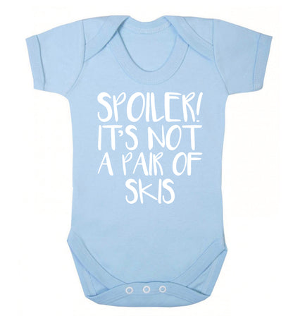 Spoiler it's not a pair of skis Baby Vest pale blue 18-24 months