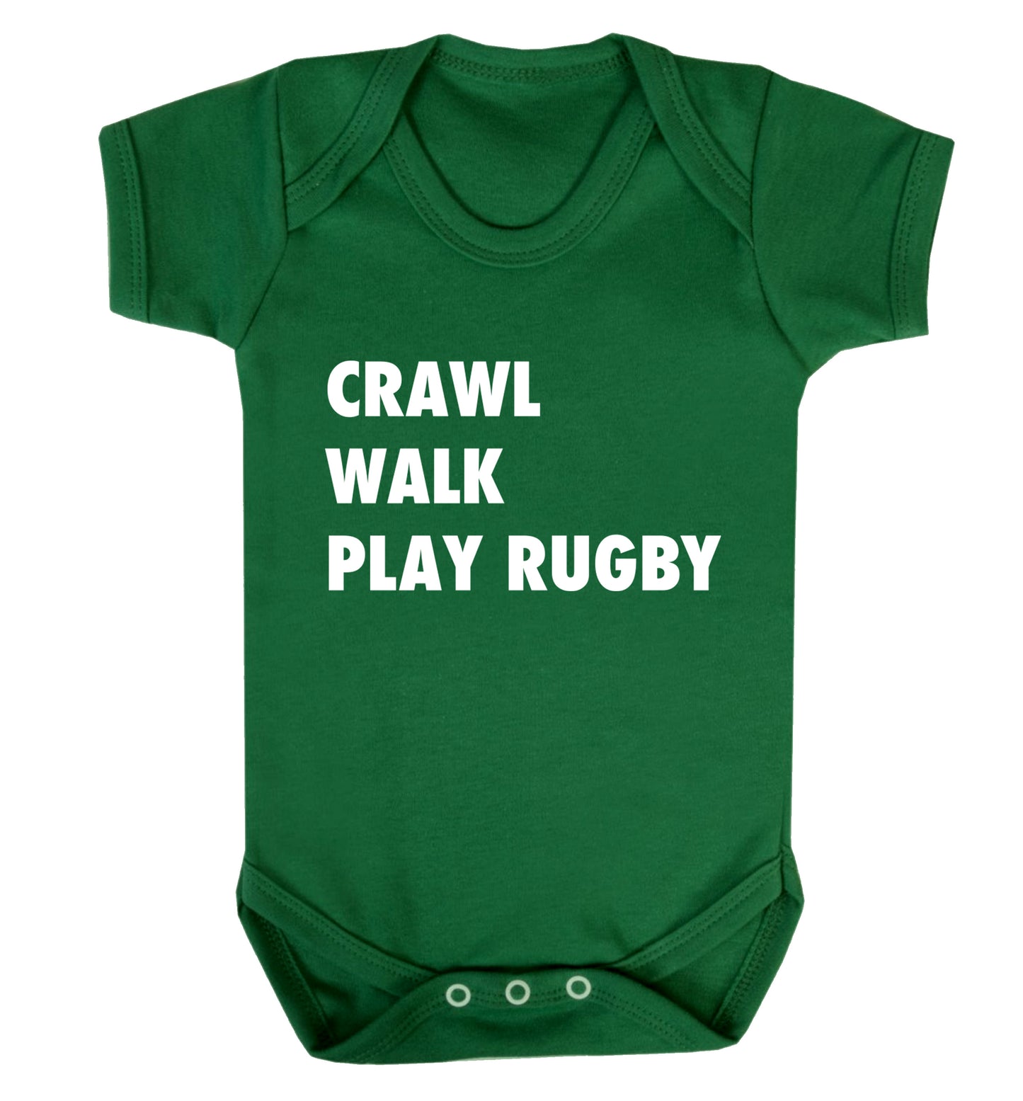 Eat, sleep, play rugby Baby Vest green 18-24 months