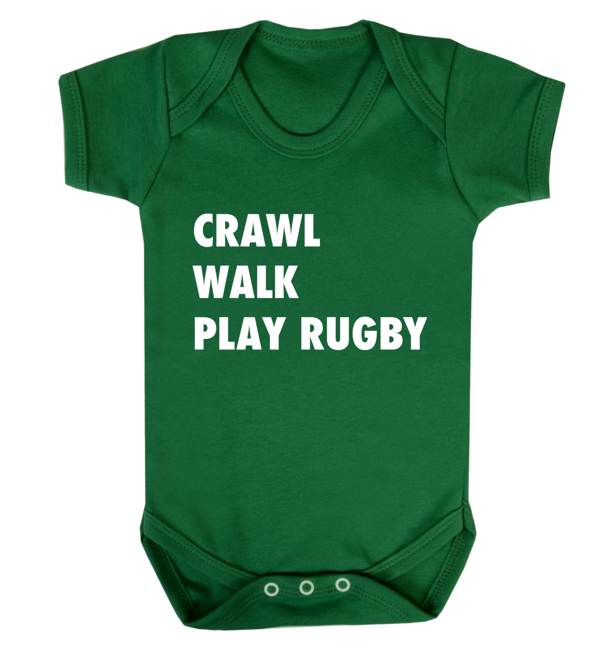 Eat, sleep, play rugby Baby Vest green 18-24 months