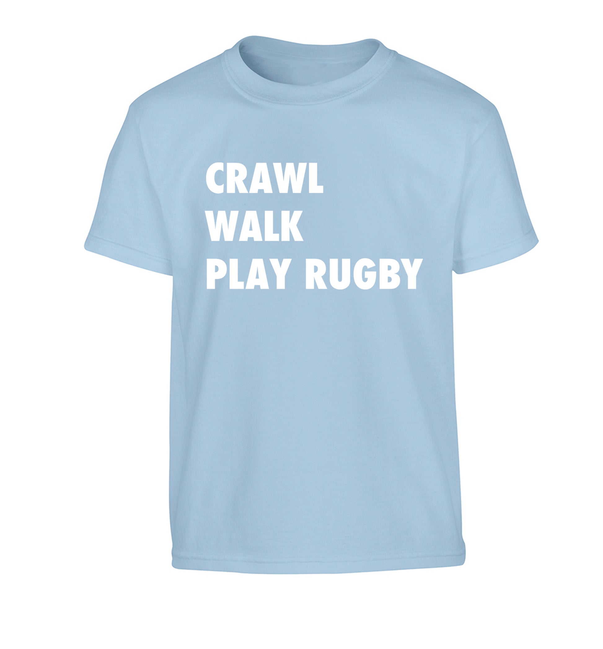 Eat, sleep, play rugby Children's light blue Tshirt 12-13 Years