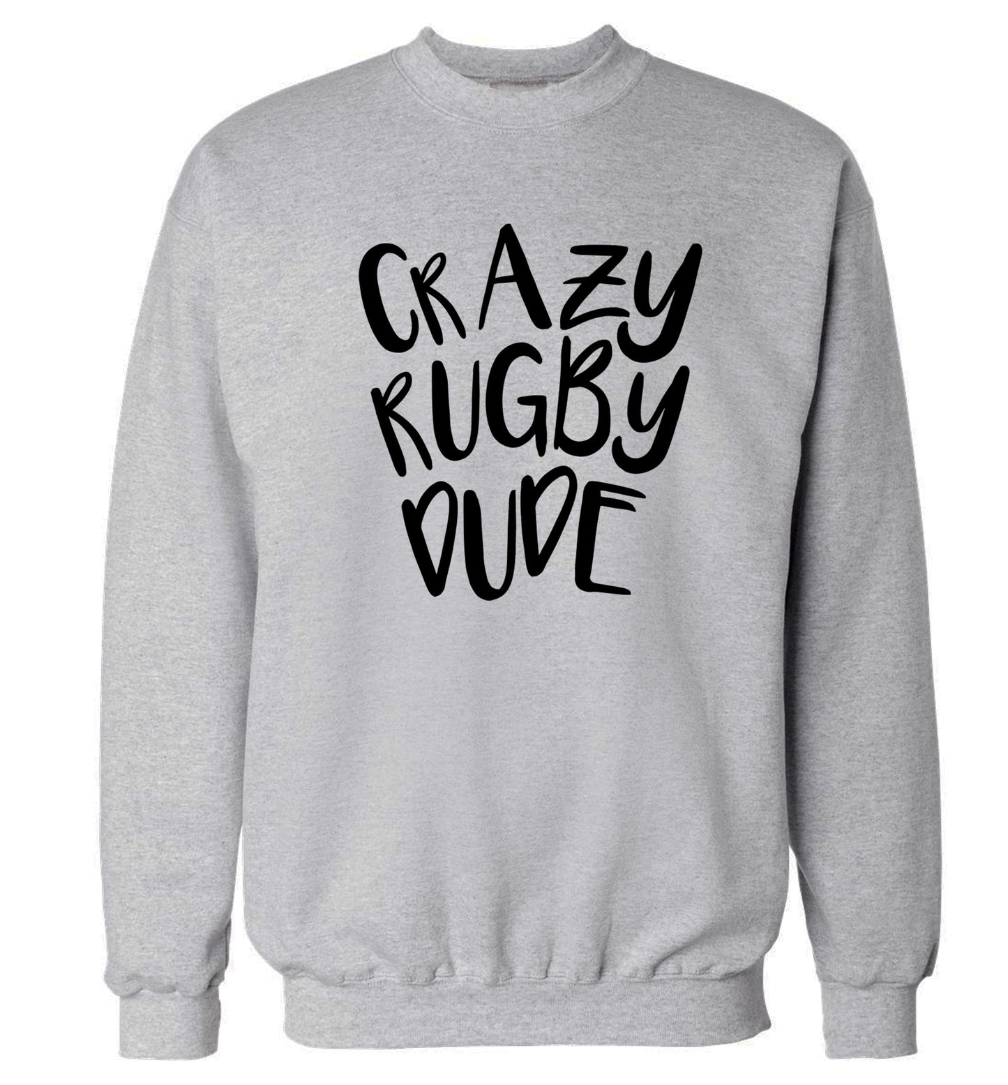 Crazy rugby dude Adult's unisex grey Sweater 2XL