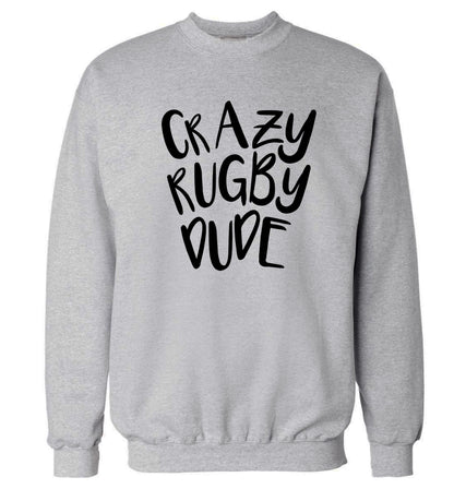 Crazy rugby dude Adult's unisex grey Sweater 2XL