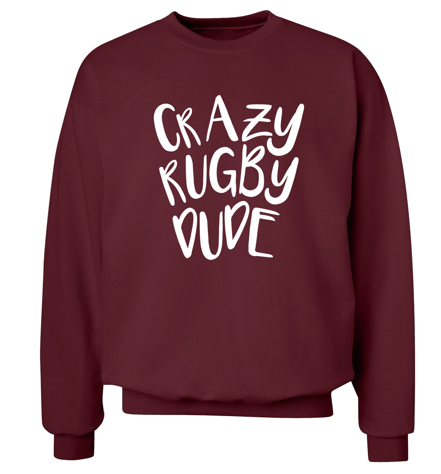Crazy rugby dude Adult's unisex maroon Sweater 2XL