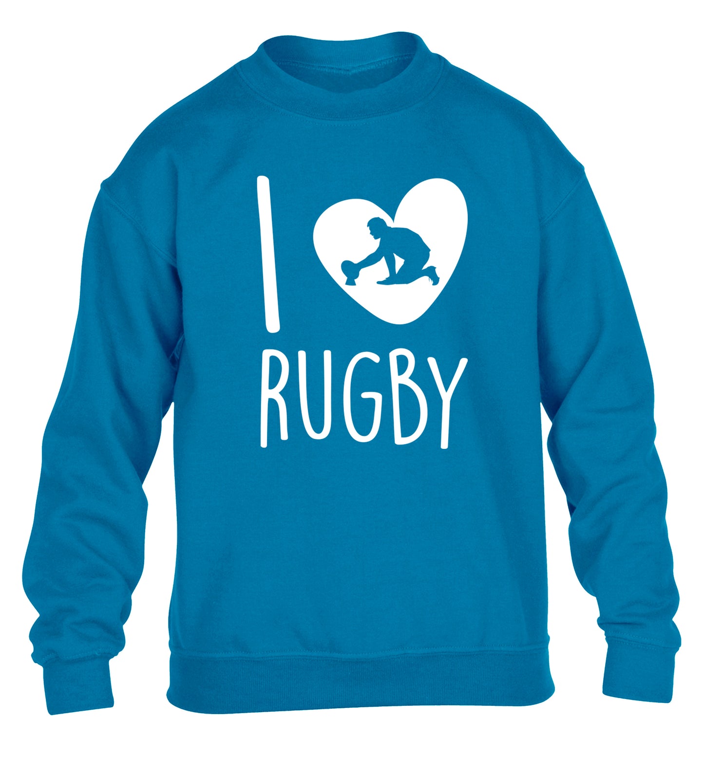 I love rugby children's blue sweater 12-13 Years