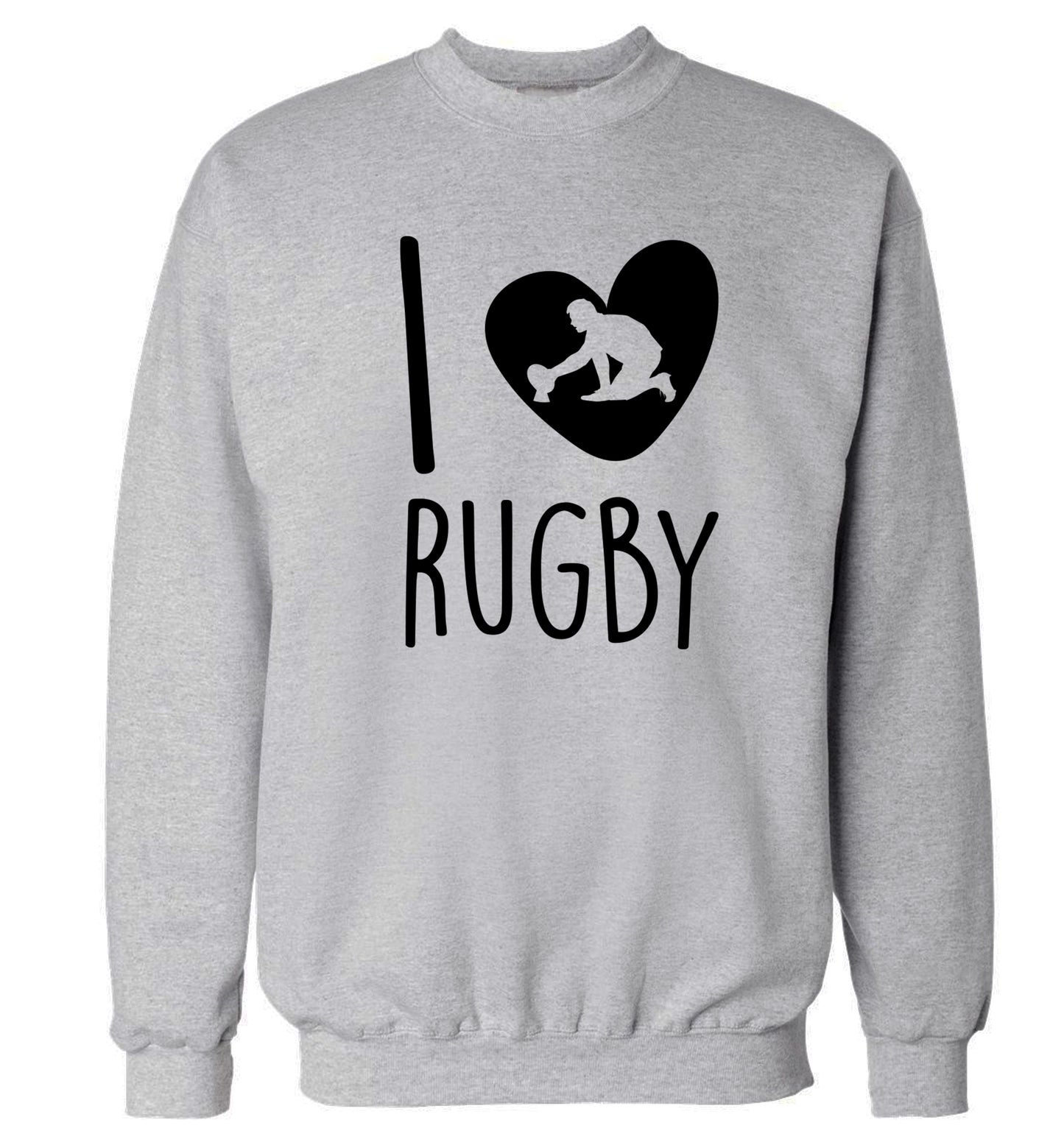 I love rugby Adult's unisex grey Sweater 2XL