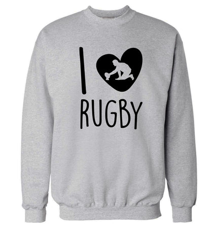 I love rugby Adult's unisex grey Sweater 2XL