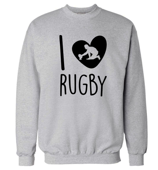 I love rugby Adult's unisex grey Sweater 2XL