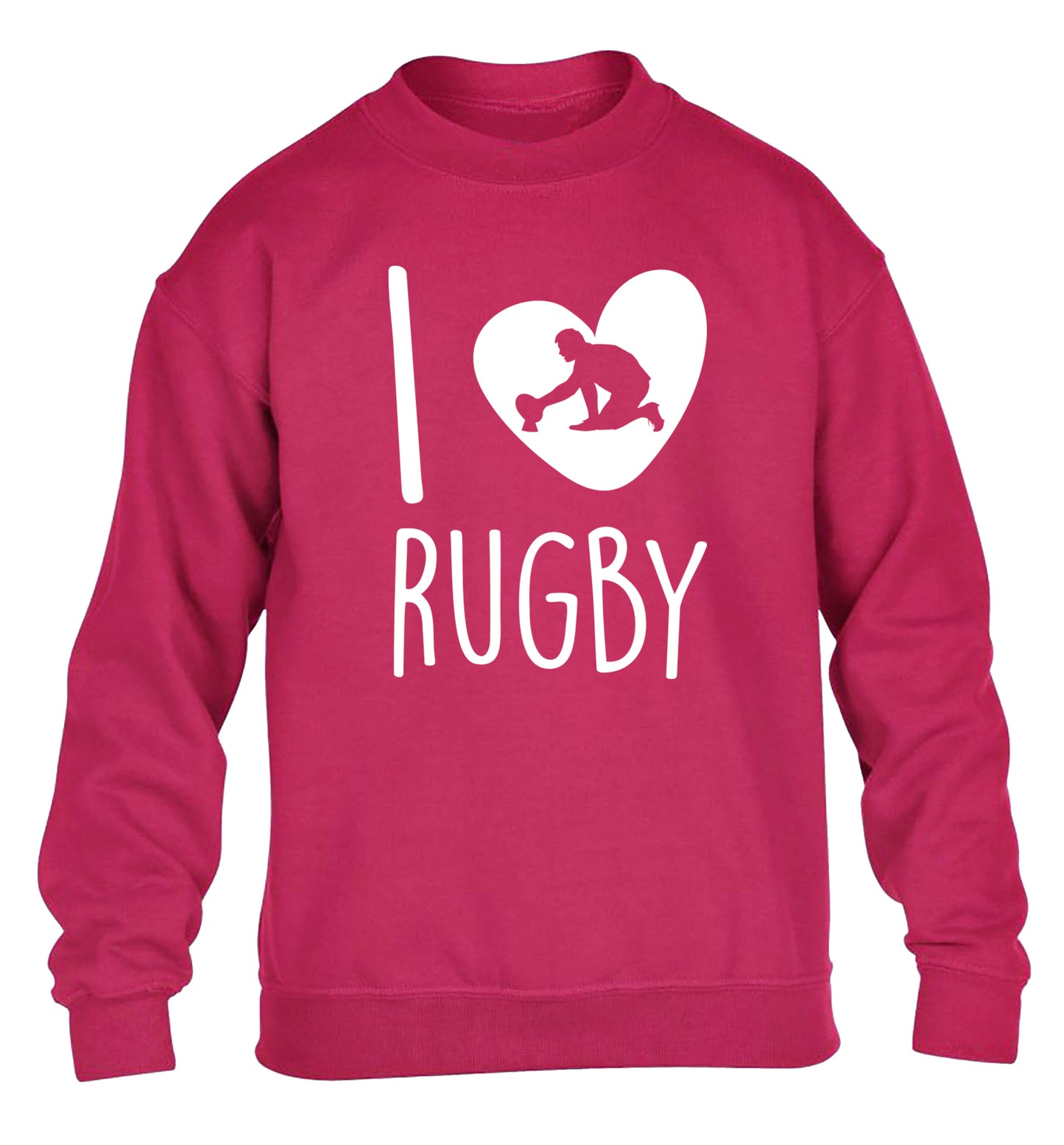 I love rugby children's pink sweater 12-13 Years