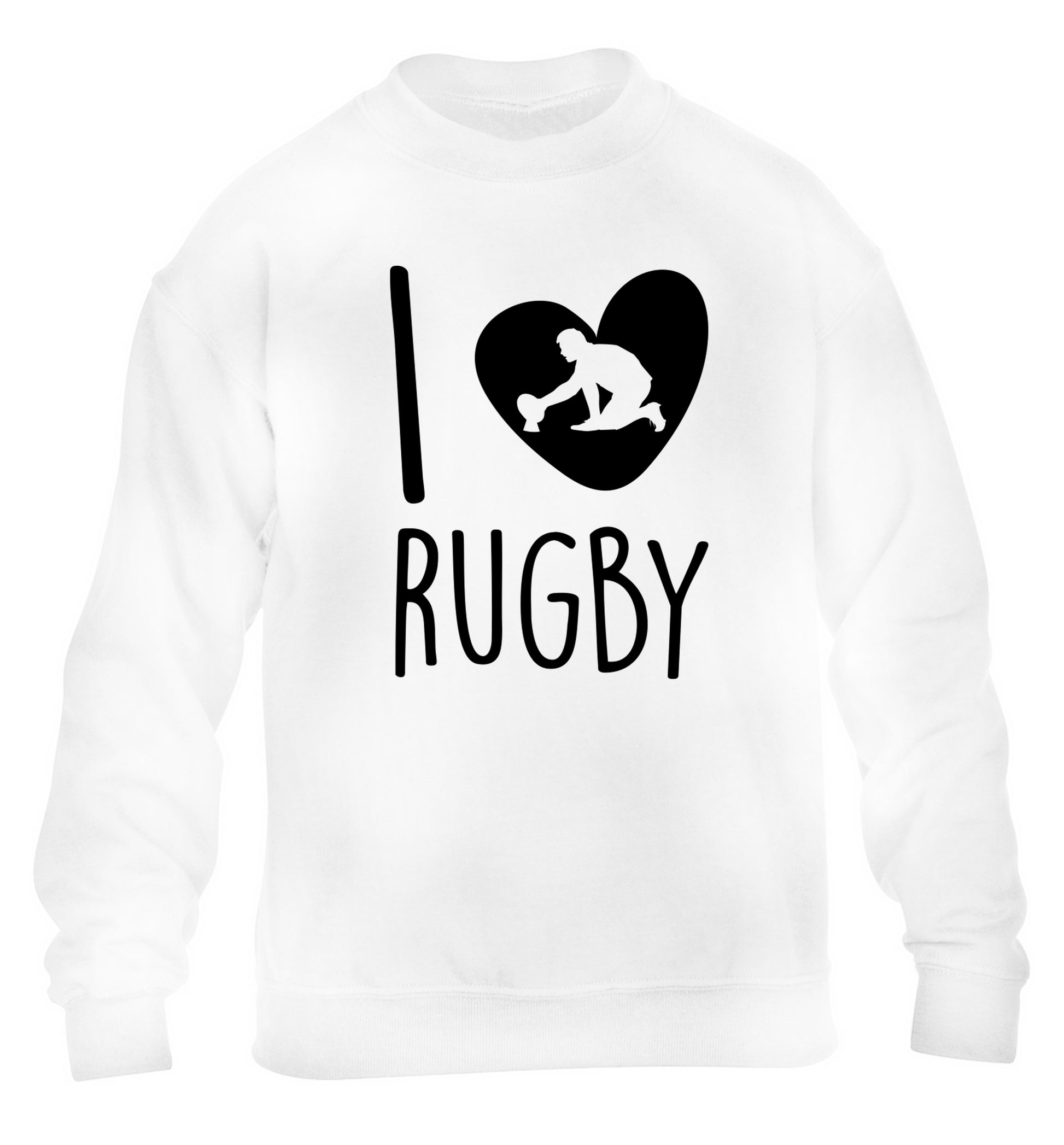 I love rugby children's white sweater 12-13 Years