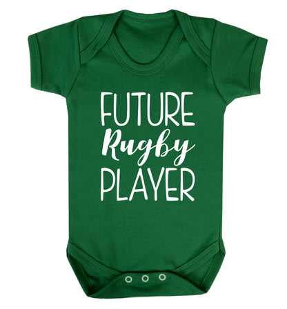 Future rugby player Baby Vest green 18-24 months
