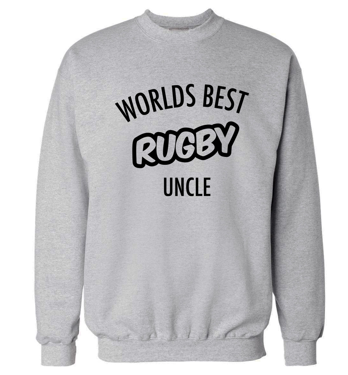 Worlds best rugby uncle Adult's unisex grey Sweater 2XL