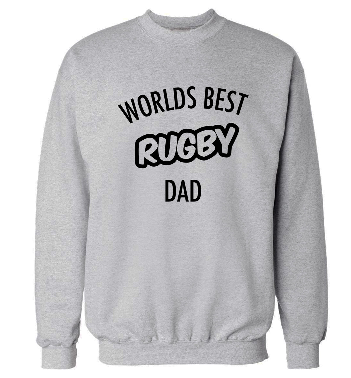 Worlds best rugby dad Adult's unisex grey Sweater 2XL