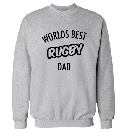 Worlds best rugby dad Adult's unisex grey Sweater 2XL