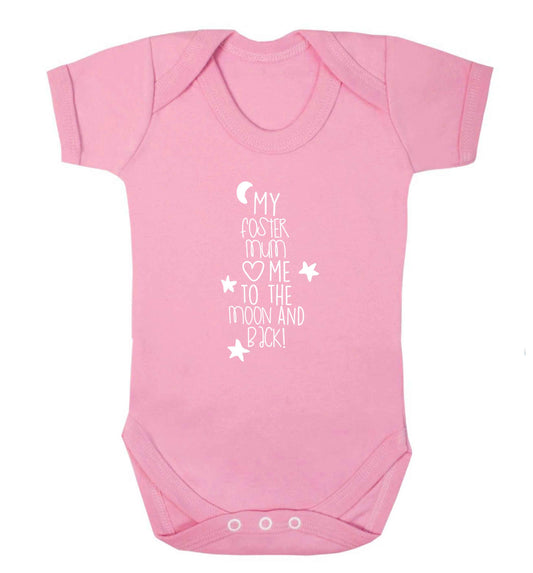 My foster mum loves me to the moon and back baby vest pale pink 18-24 months