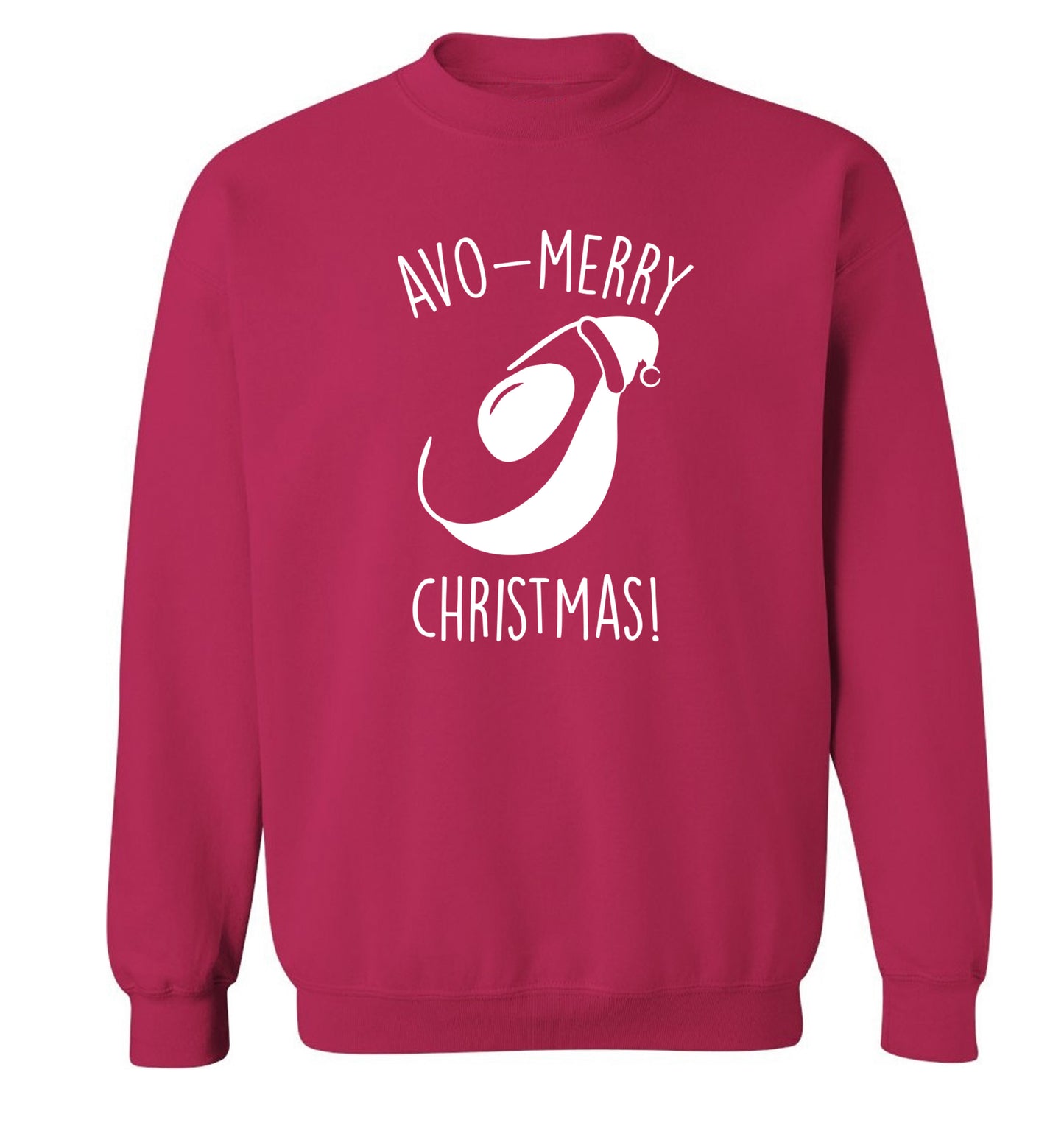 Avo-Merry Christmas Adult's unisex pink Sweater 2XL
