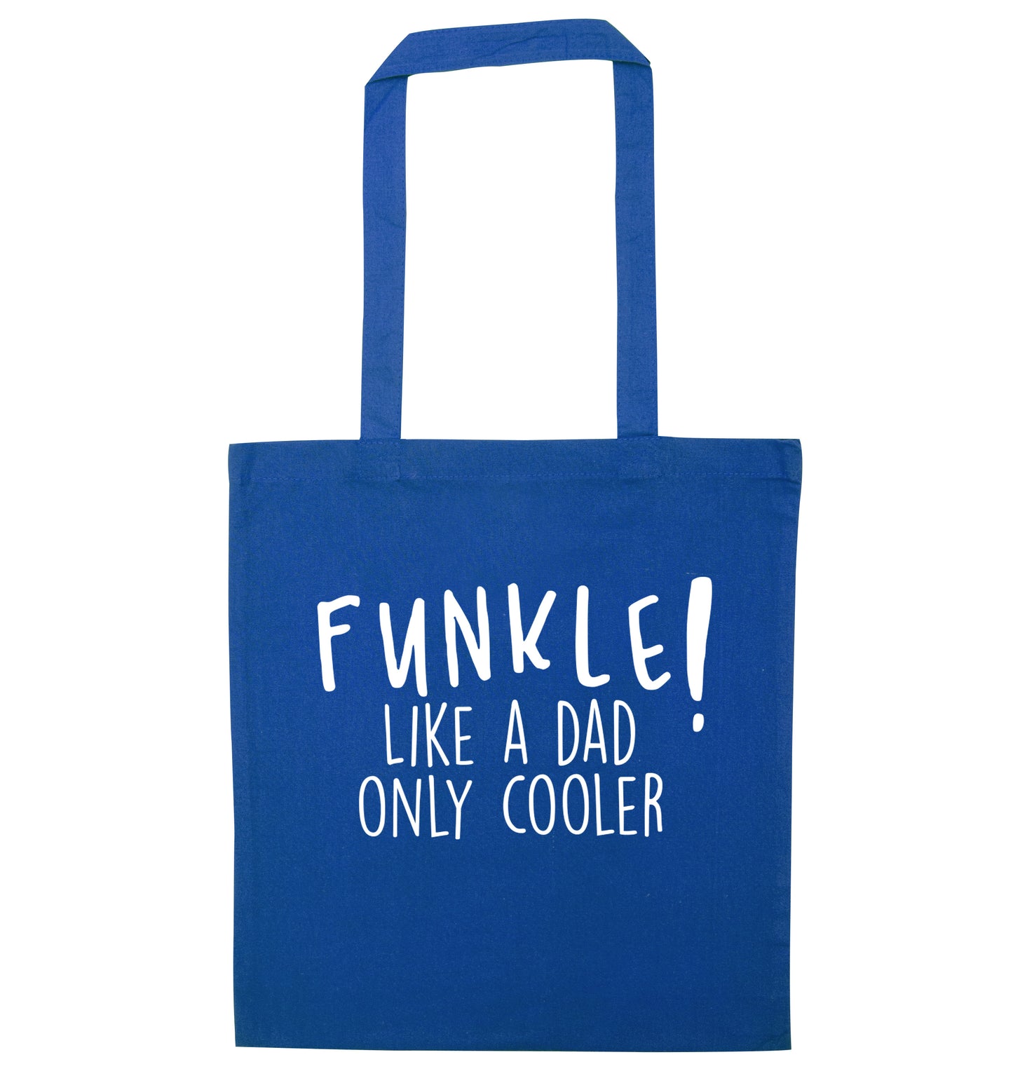 Funkle Like a Dad Only Cooler blue tote bag