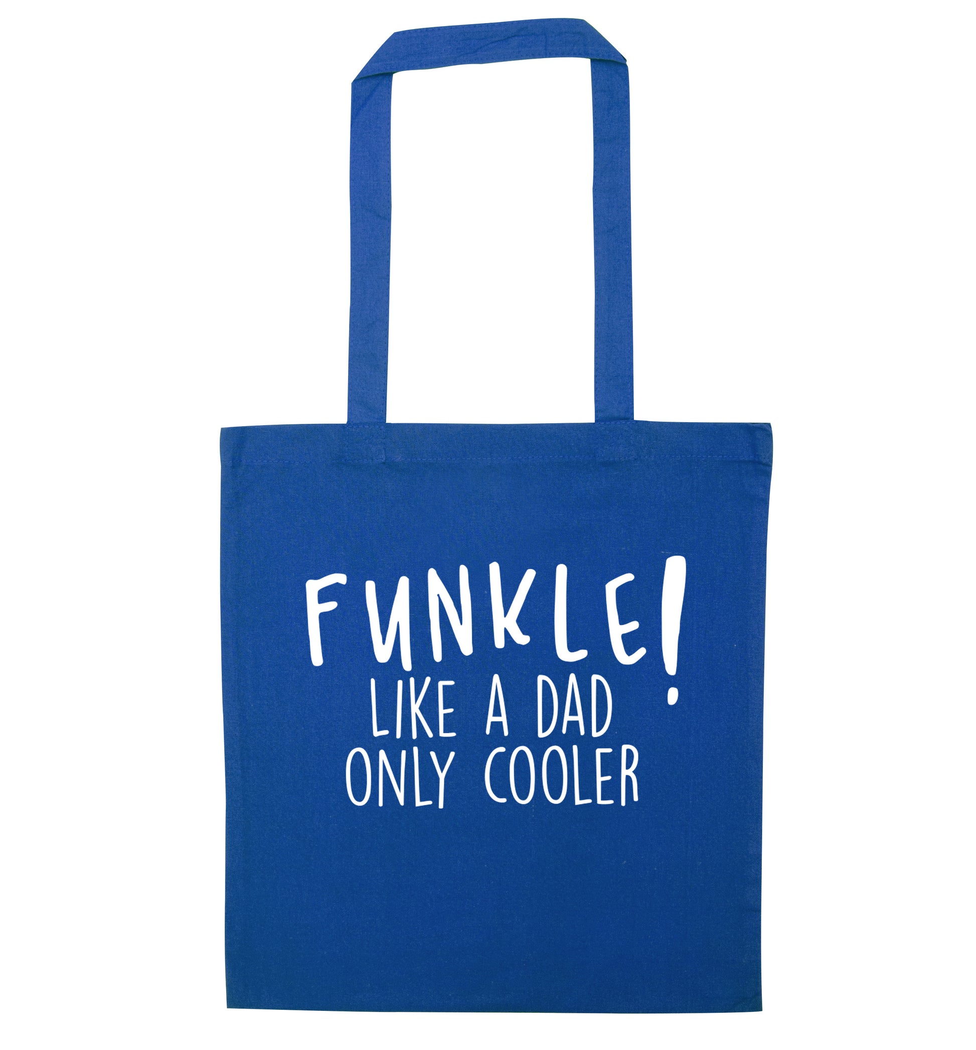 Funkle Like a Dad Only Cooler blue tote bag