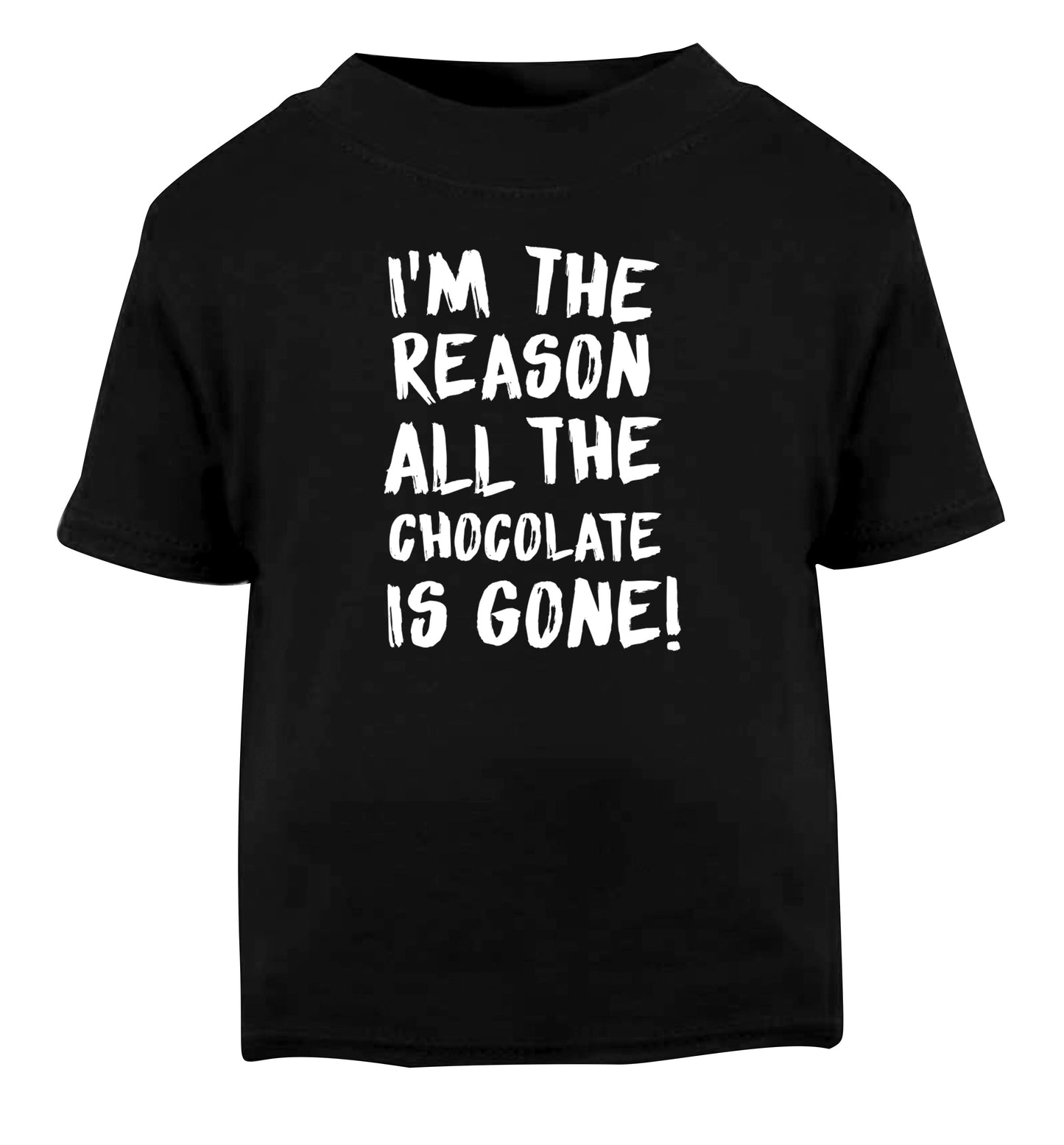 I'm the reason all the eggnog is gone Black Baby Toddler Tshirt 2 years