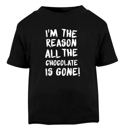 I'm the reason all the eggnog is gone Black Baby Toddler Tshirt 2 years