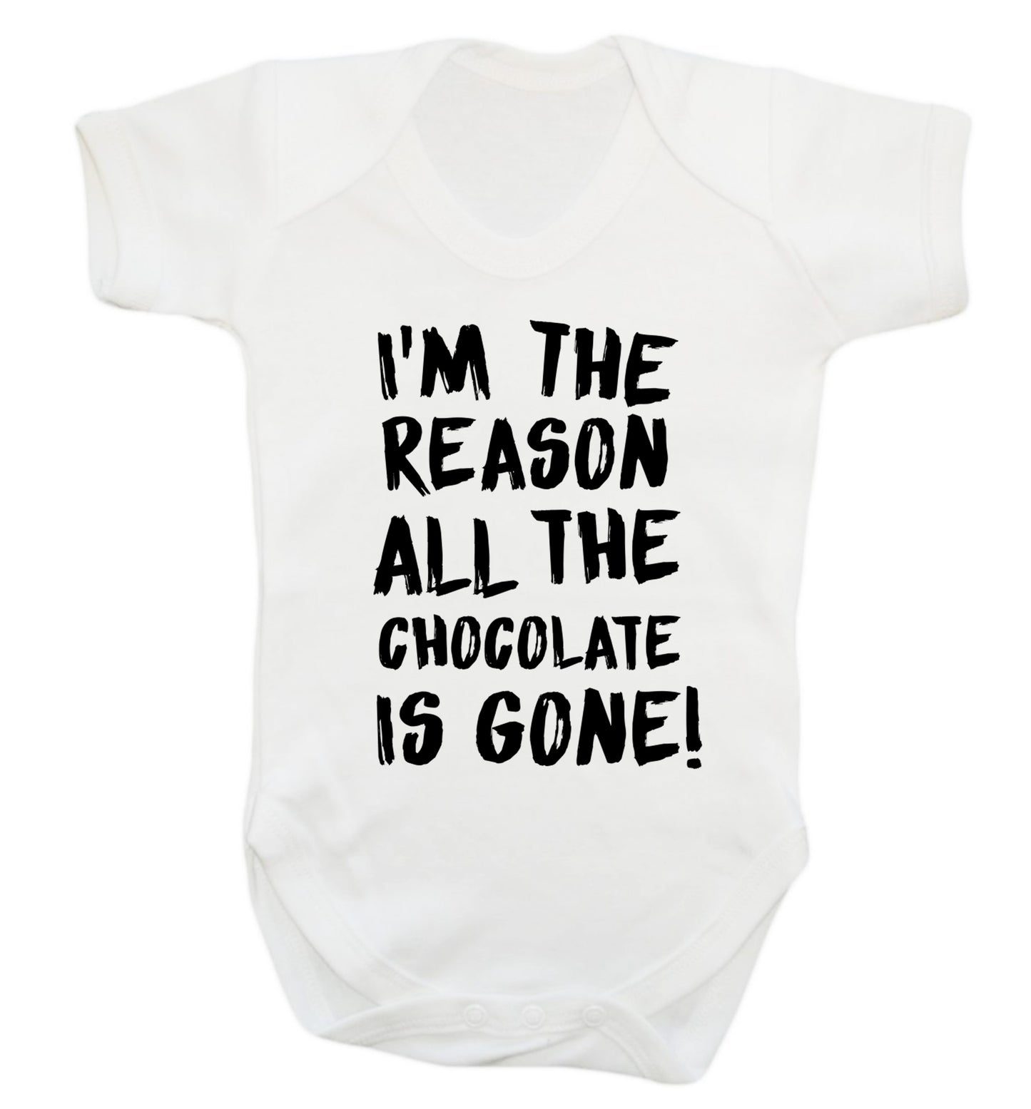 I'm the reason all the eggnog is gone Baby Vest white 18-24 months