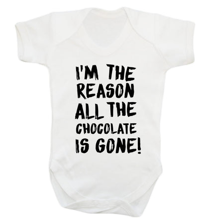 I'm the reason all the eggnog is gone Baby Vest white 18-24 months