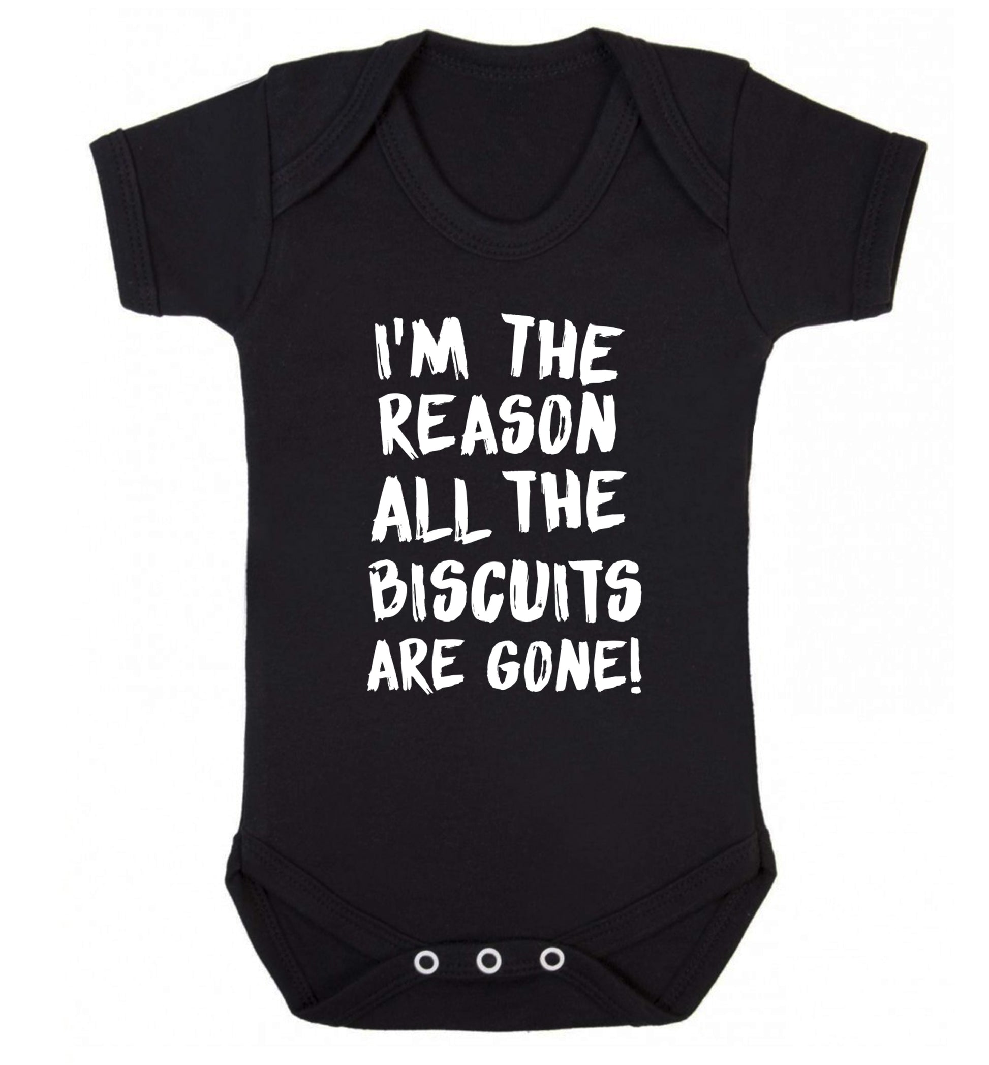 I'm the reason why all the biscuits are gone Baby Vest black 18-24 months