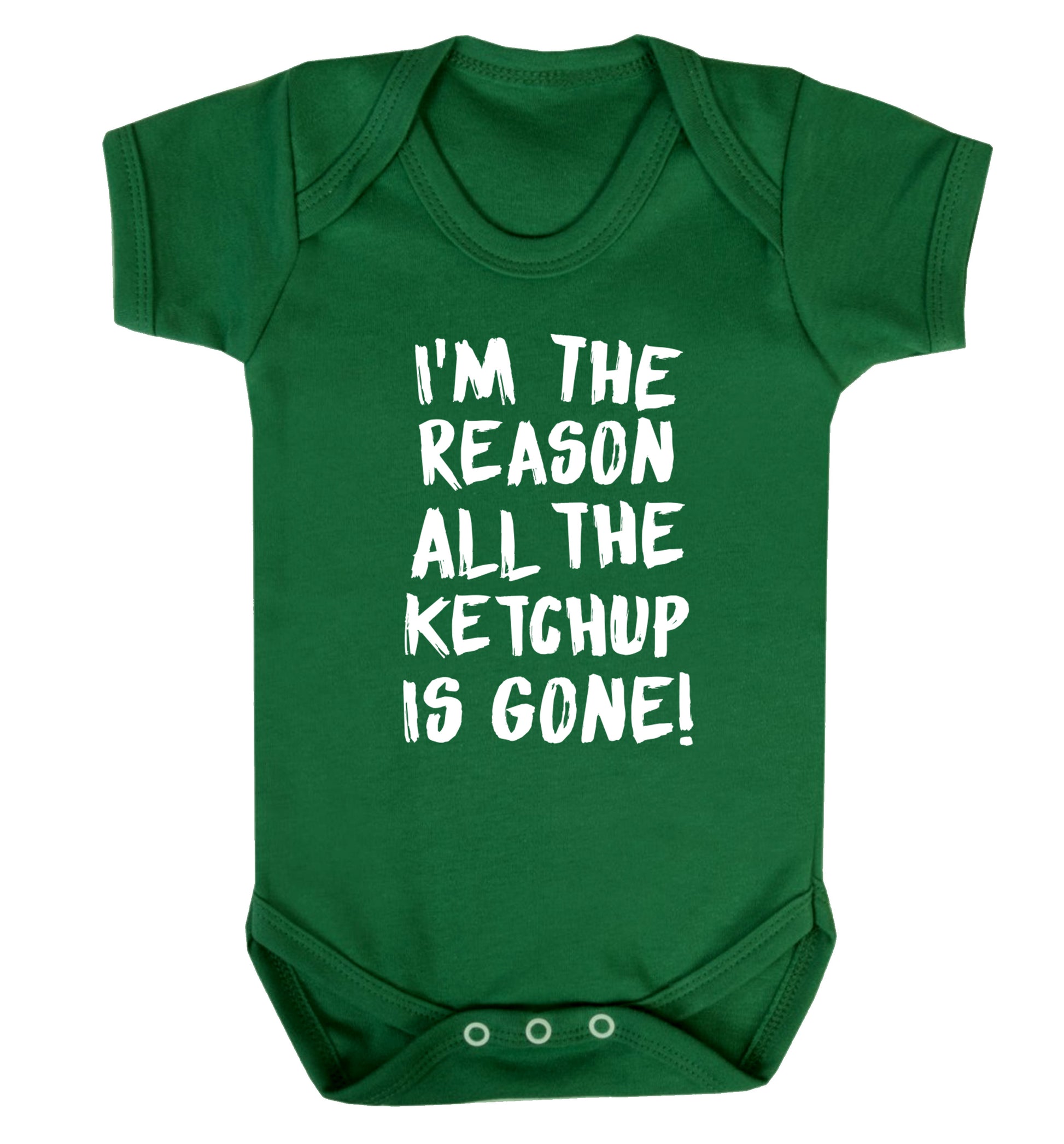 I'm the reason why all the ketchup is gone Baby Vest green 18-24 months