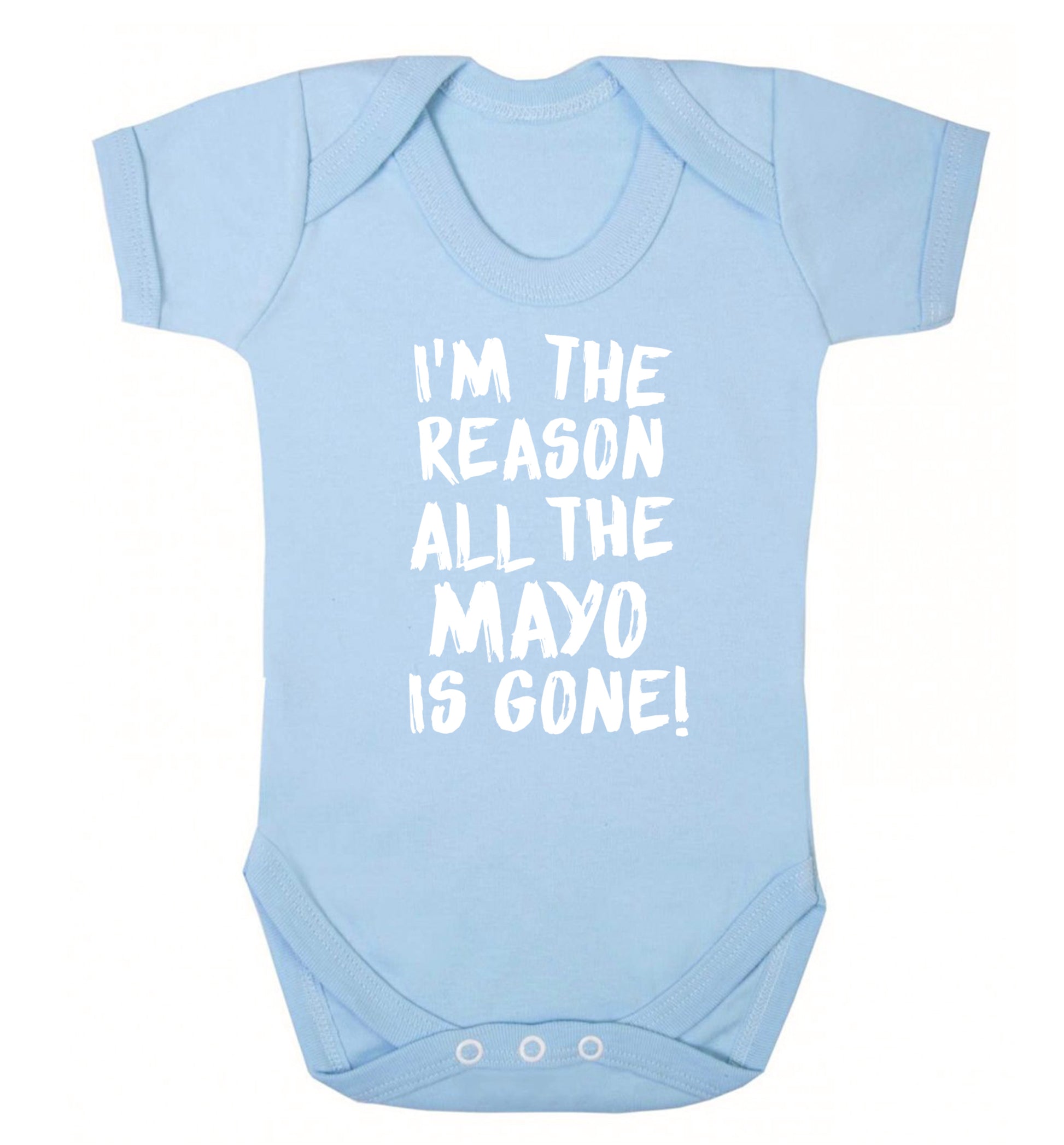 I'm the reason why all the mayo is gone Baby Vest pale blue 18-24 months