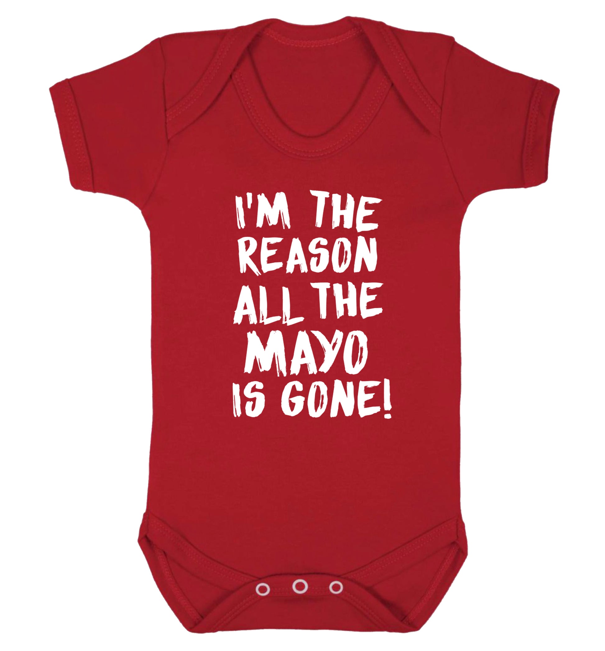 I'm the reason why all the mayo is gone Baby Vest red 18-24 months