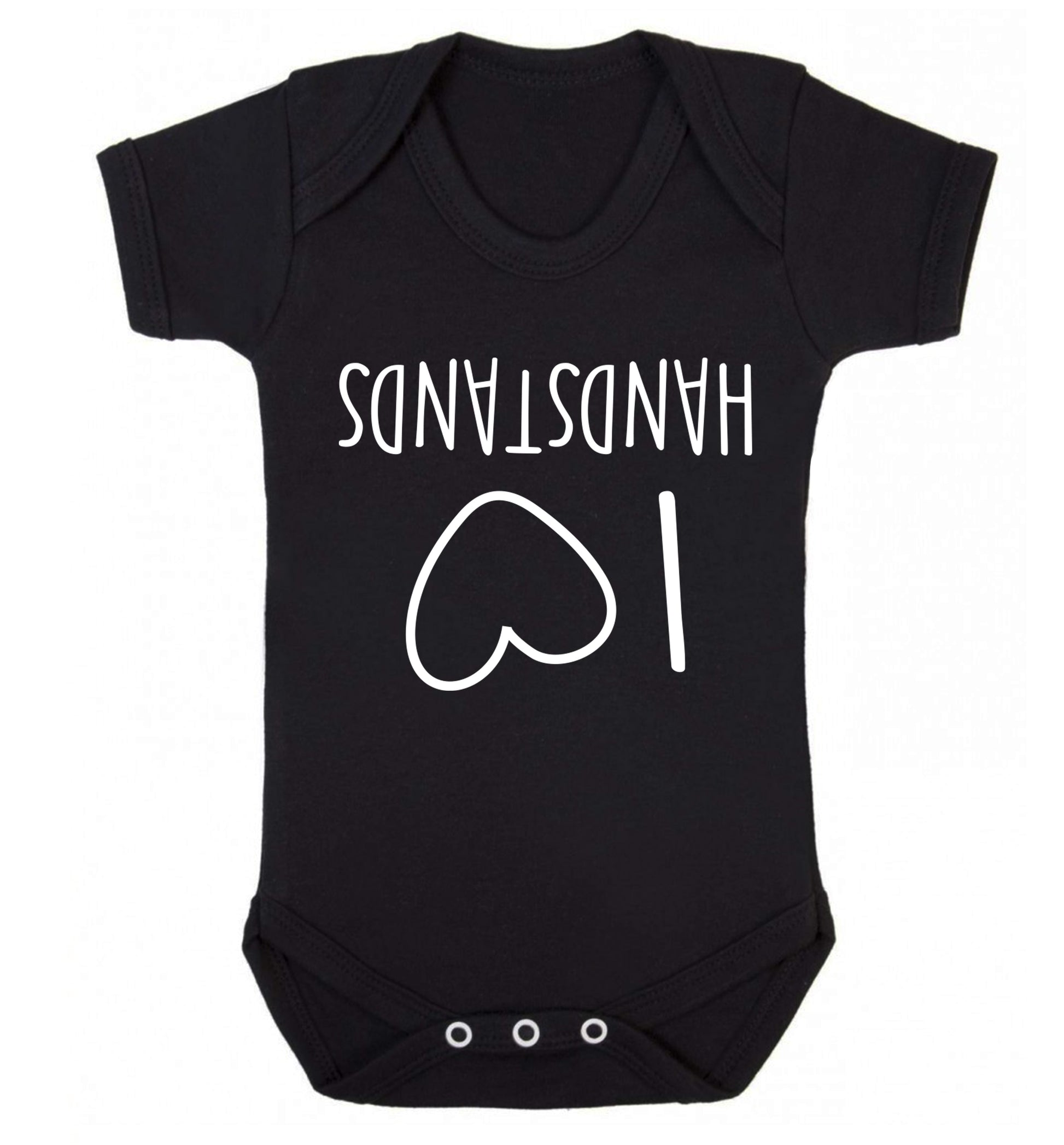I love handstands Baby Vest black 18-24 months
