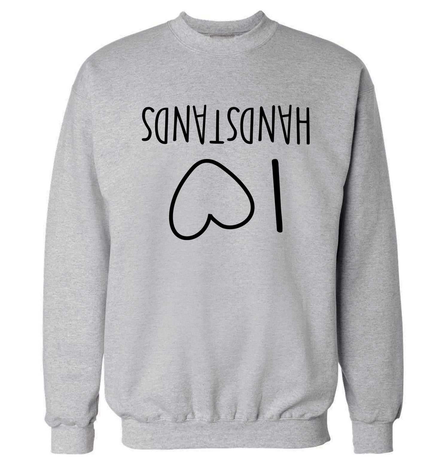 I love handstands Adult's unisex grey Sweater 2XL