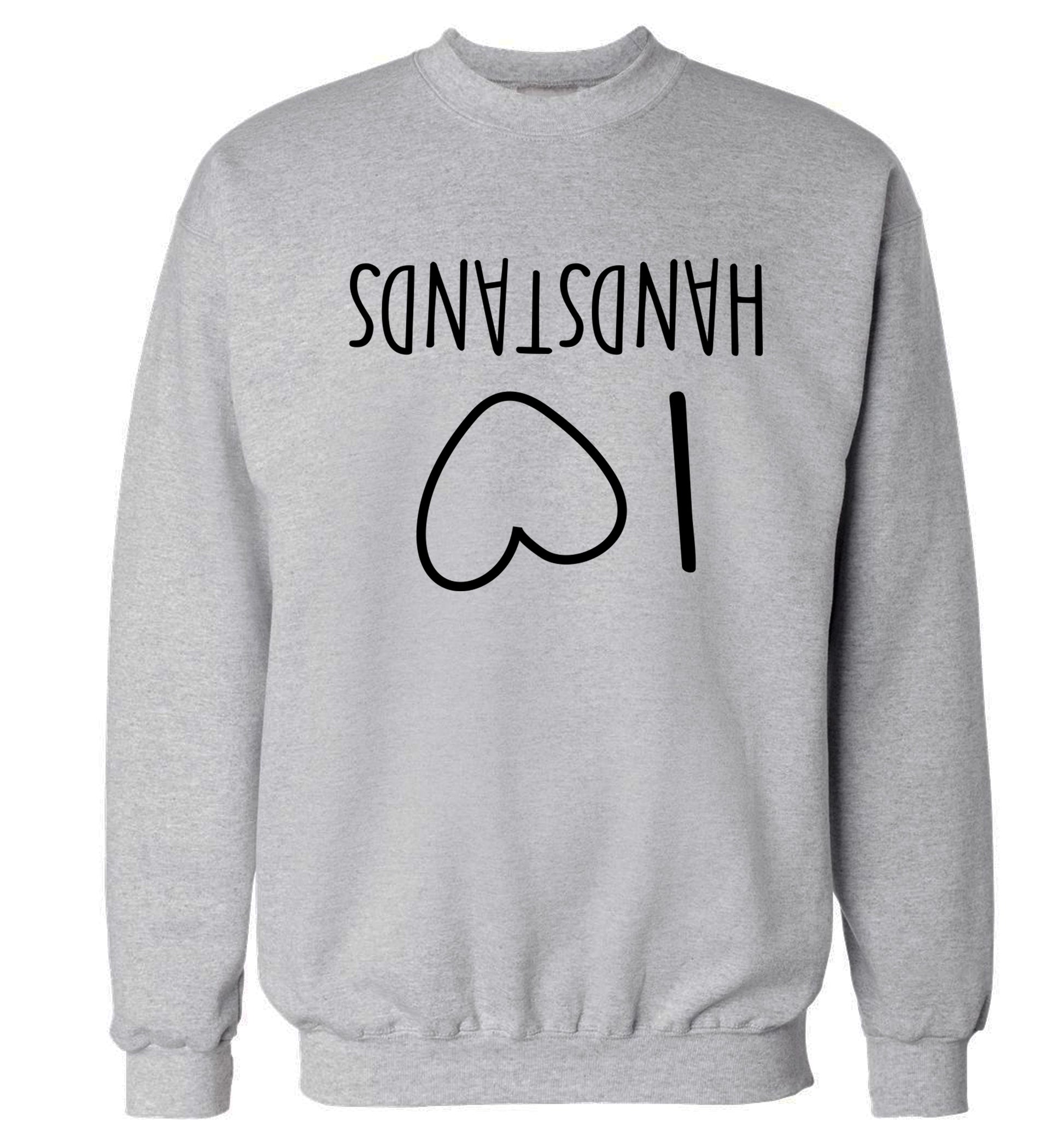 I love handstands Adult's unisex grey Sweater 2XL