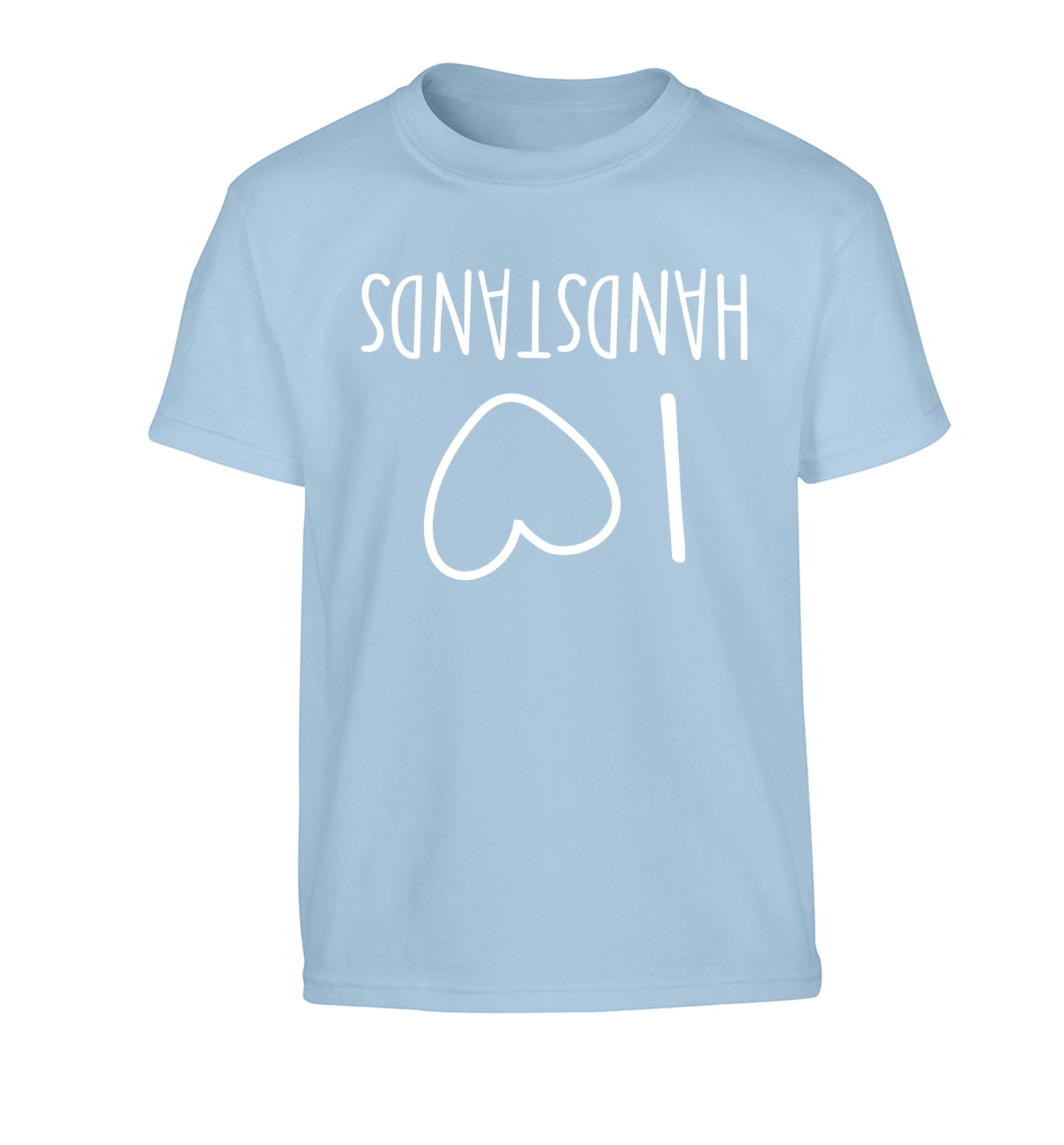 I love handstands Children's light blue Tshirt 12-13 Years