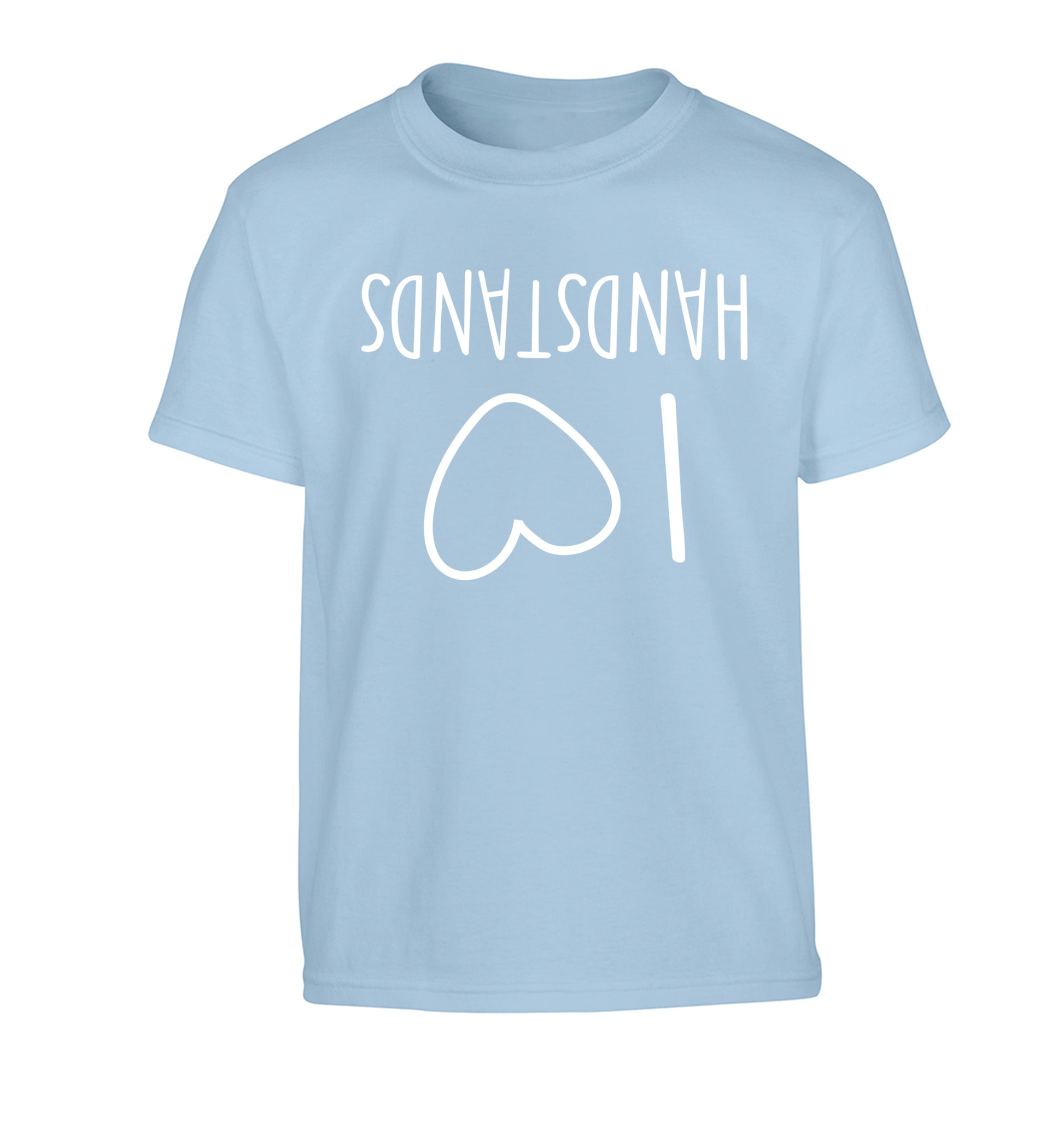 I love handstands Children's light blue Tshirt 12-13 Years