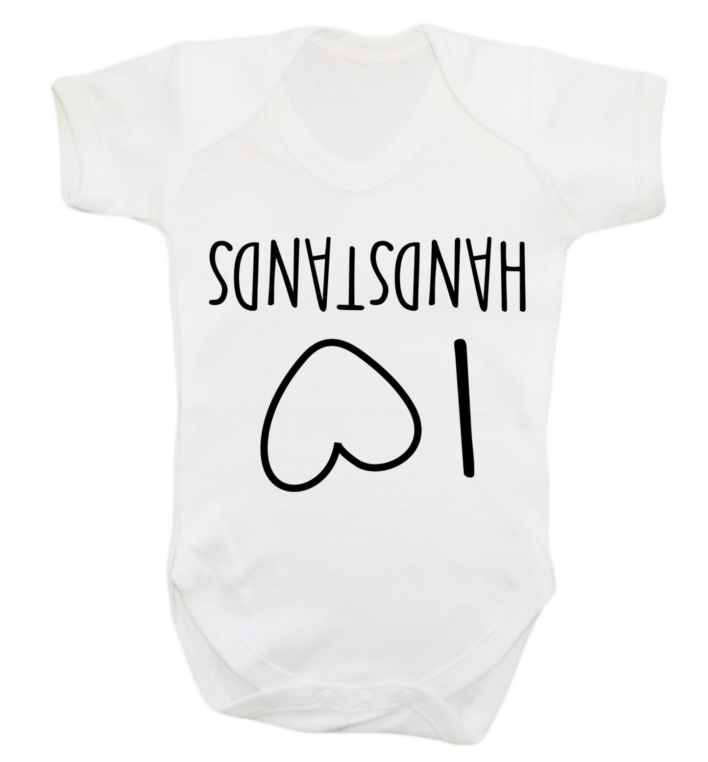 I love handstands Baby Vest white 18-24 months