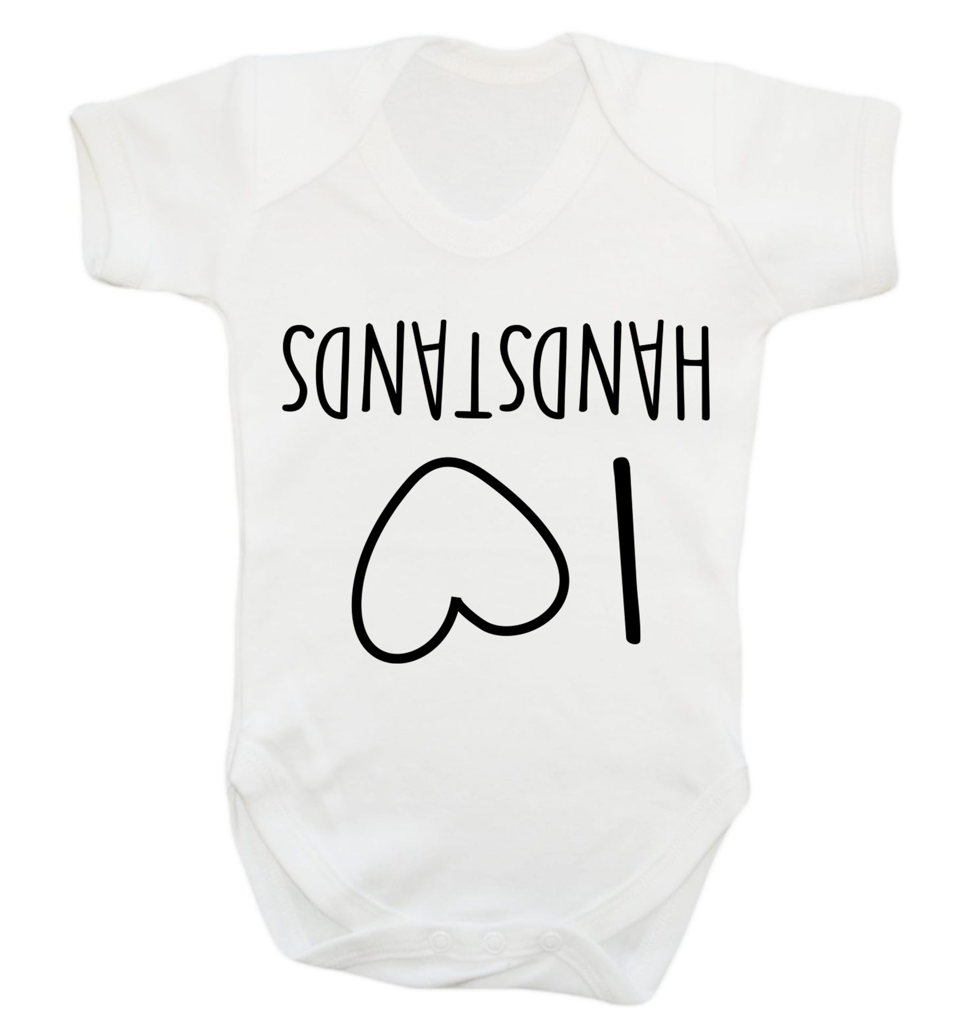 I love handstands Baby Vest white 18-24 months