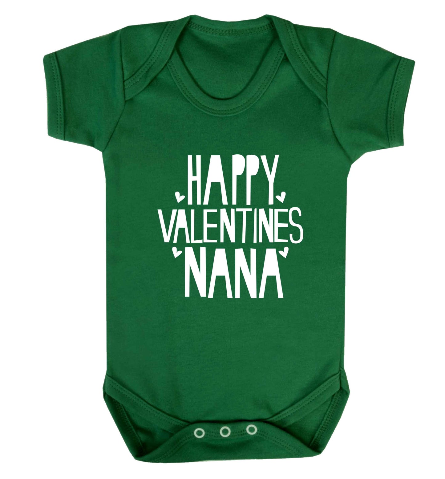 Happy valentines nana baby vest green 18-24 months