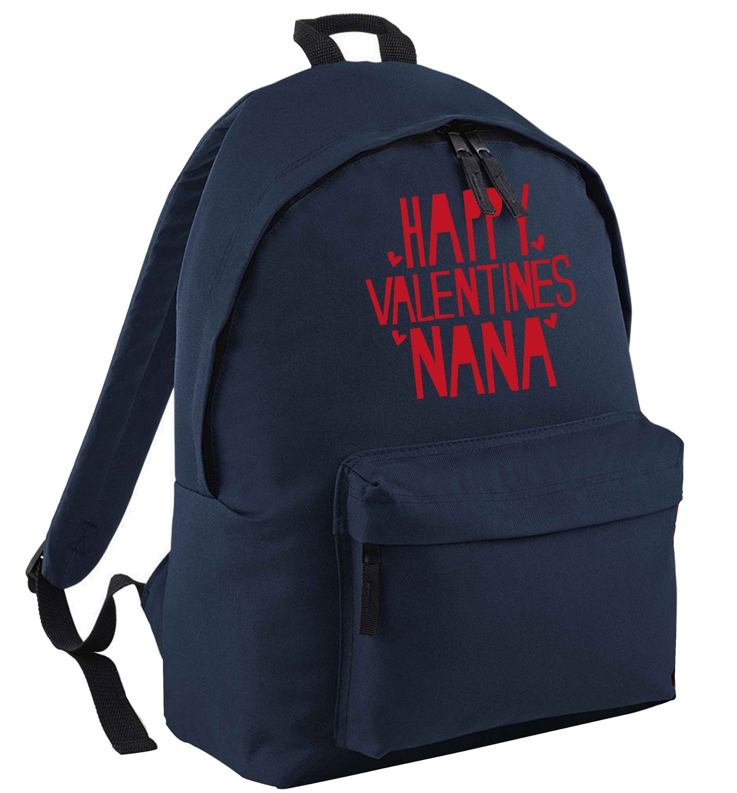 Happy valentines nana navy adults backpack