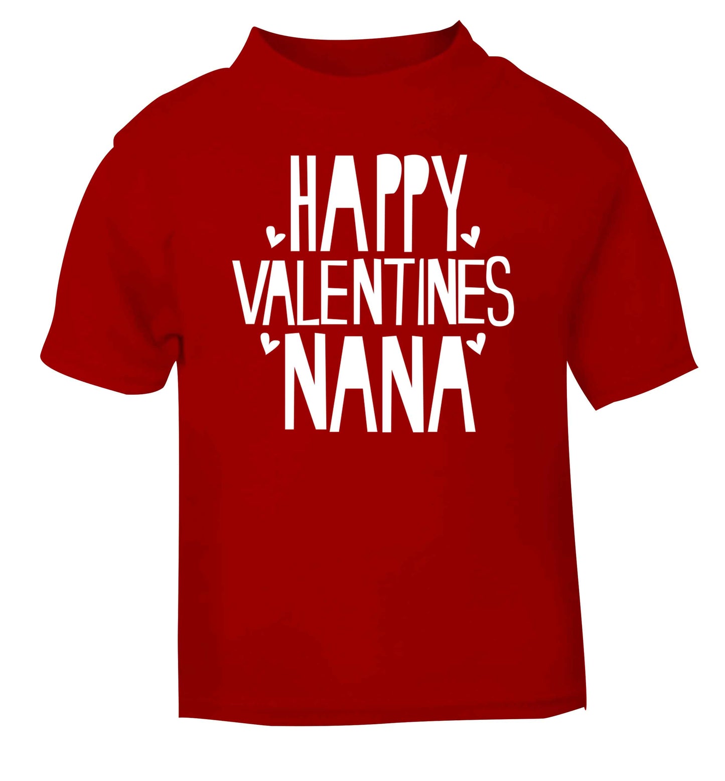 Happy valentines nana red baby toddler Tshirt 2 Years