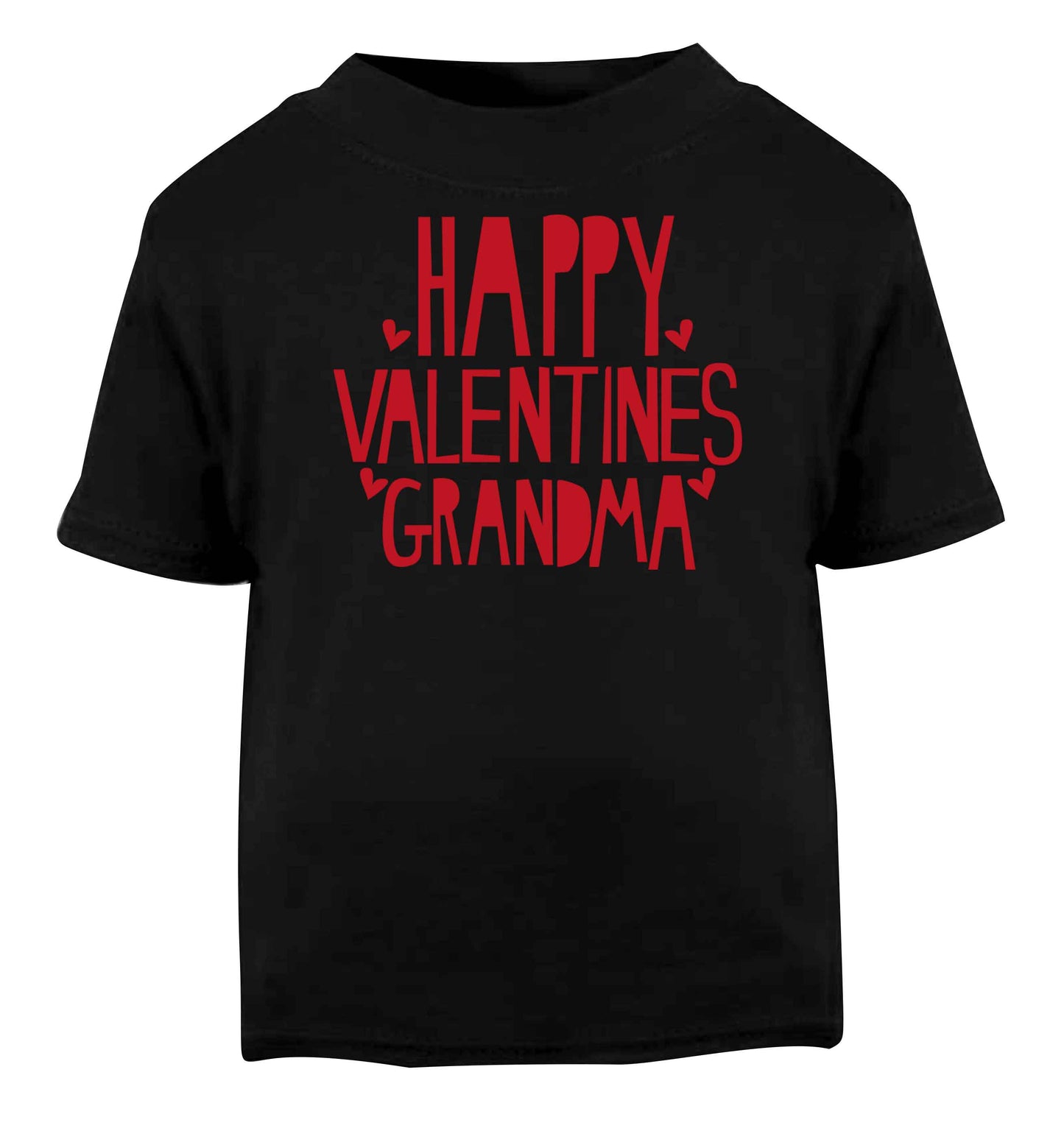 Happy valentines grandma Black baby toddler Tshirt 2 years