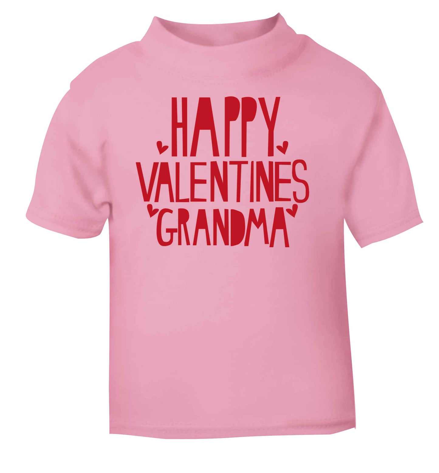 Happy valentines grandma light pink baby toddler Tshirt 2 Years
